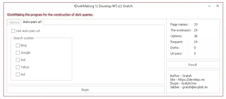 TDork - (DorkGen & Scanner)