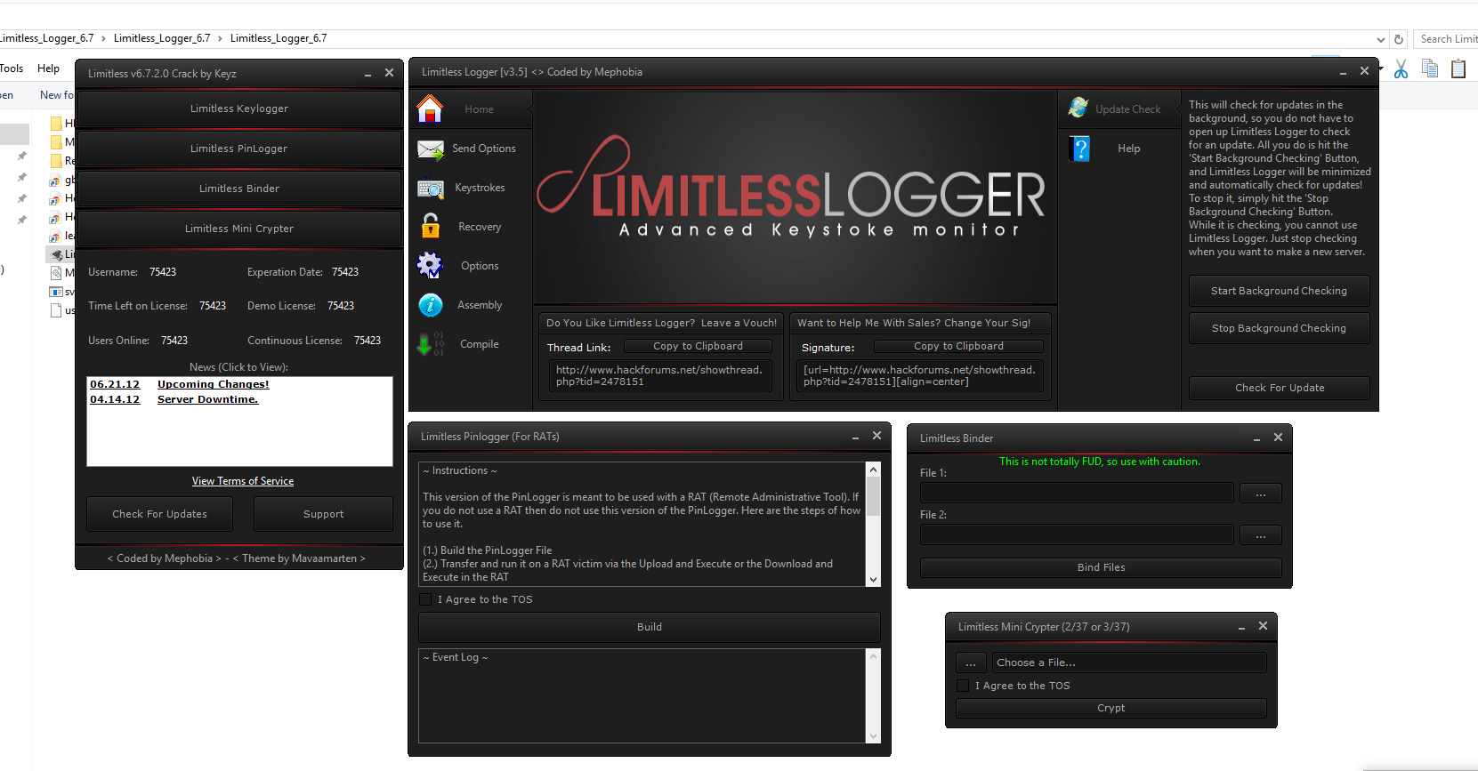 Limitless Keylogger 2025