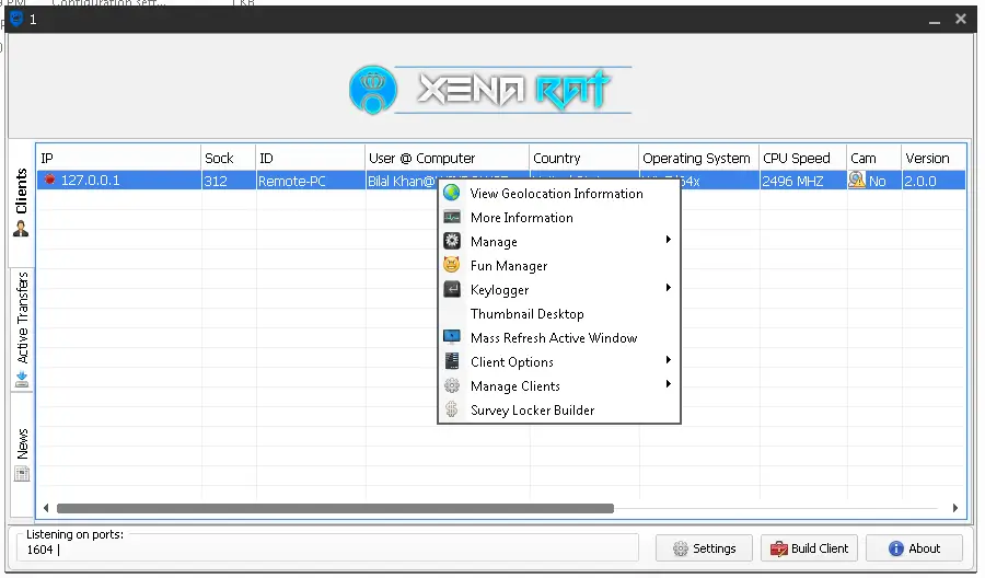Xena RAT 2.0 Cracked